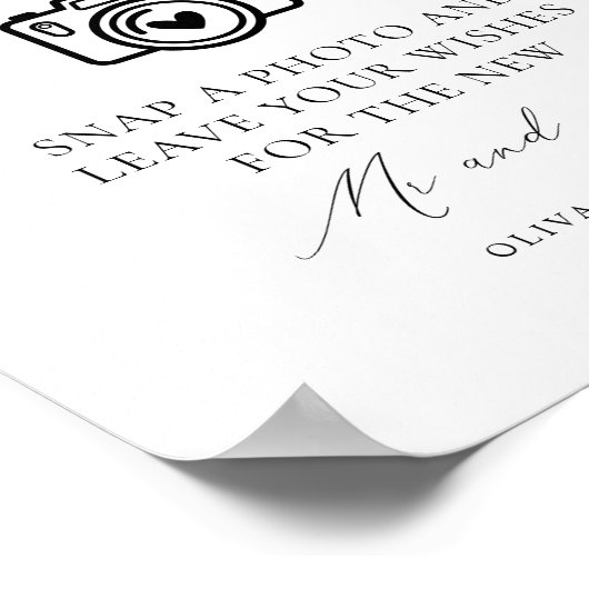 フォトゲストブック結婚ズ ポスター (角)