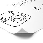 フォトゲストブック |の結婚ゲストブックサイン ポスター (角)