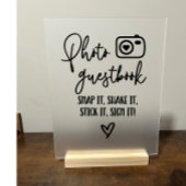 フォトゲストブック アクリルサイン