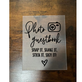 フォトゲストブック アクリルサイン