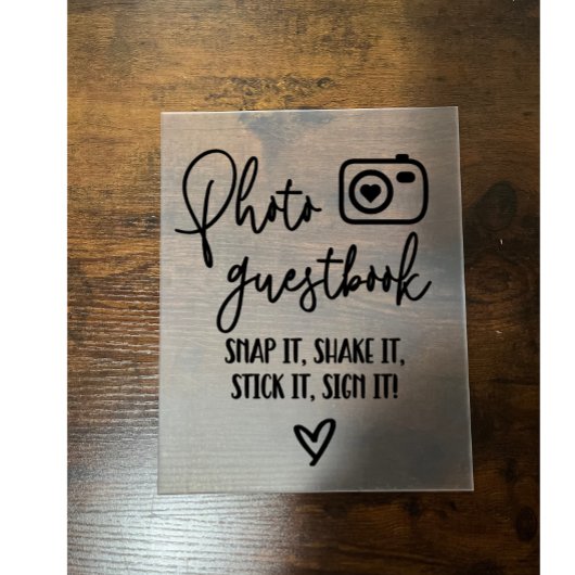 フォトゲストブック アクリルサイン