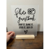 フォトゲストブック アクリルサイン