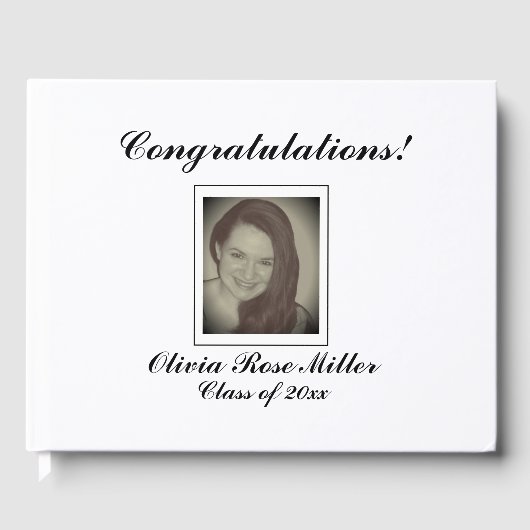 フォトゲスパーソナライズされたトブック ゲストブック (正面)