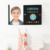 フォトゲーマーPixel Arcadeレベルアップ5th誕生日 横断幕 (インサイチュ)