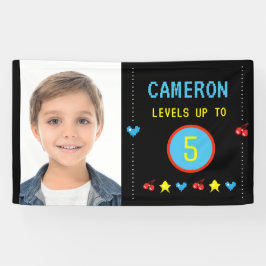 フォトゲーマーPixel Arcadeレベルアップ5th誕生日 横断幕