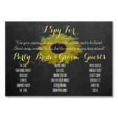 フォトゲ結婚ームの場所設定用テーブルゲームカード テーブルナンバー (正面)