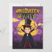 フォトコスメパーソナライズされたントパーティーハロウィンキッズ 招待状 (正面)