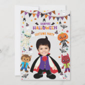 フォトコスメパーソナライズされたントパーティーハロウィンキッズ 招待状 (正面)