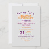 フォトコスメパーソナライズされたントパーティーハロウィンキッズ 招待状 (裏面)