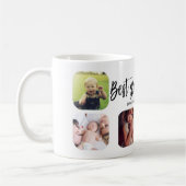 フォトコパーソナライズされたラージュ最高ののじいちゃん贈り物 コーヒーマグカップ (左)