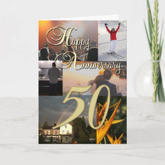 フォトコパーソナライズされたラージュ50周年 カード (正面)