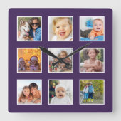 フォトコモダンラカスタムージュの作成 スクエア壁時計 (正面)