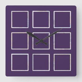 フォトコモダンラカスタムージュの作成 スクエア壁時計