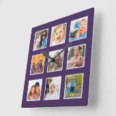 フォトコモダンラカスタムージュの作成 スクエア壁時計 (傾斜)