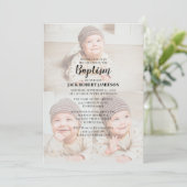 フォトコモダンラージュ洗礼招待状 招待状 (スタンド正面)