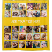 フォトコモダンラージュ黄 シャワーカーテン (正面)