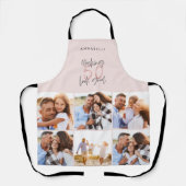 フォトコラガーリーージュピンク50モダン歳 エプロン (正面)