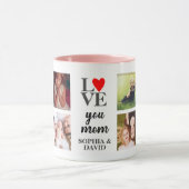 フォトコラパーソナライズされたージュマザーズデーギフトママ マグカップ (中央)