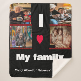 フォトコラモダングパーソナライズされたシェルパブランケット シェルパブランケット