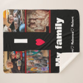 フォトコラモダングパーソナライズされたシェルパブランケット シェルパブランケット (正面(横))