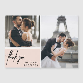 フォトコラモダンージュの結婚赤面ピンクありがとう