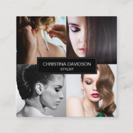 フォトコラモダンージュ：アーティストスタイルリスト スクエア名刺