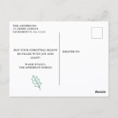 フォトコラモダンージュ,喜びの祈りをクリスマスに ポストカード (裏面)