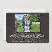 フォトコラージカルボードグラードパーティの招待状 招待状 (裏面)