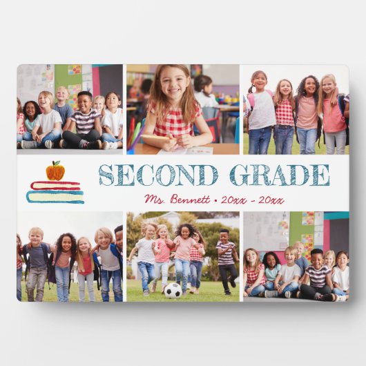 フォトコラージキッズスクールイヤー記念 フォトプラーク (正面)