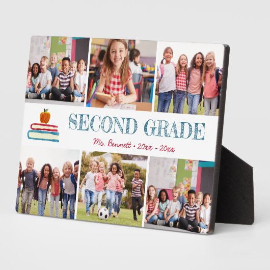 フォトコラージキッズスクールイヤー記念 フォトプラーク (側面)