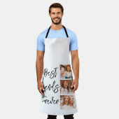 フォトコラージギフト最高のfor Friends Forever エプロン (着用した状態)