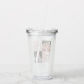 フォトコラージギフト「愛するママ」ピンク アクリルタンブラー (裏面)