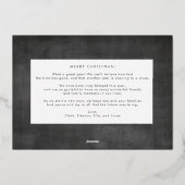 フォトコラージクリスマスゴールドフォイルホリデーカード 箔シーズンカード (裏面)