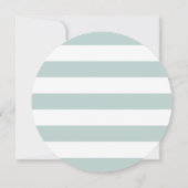 フォトコラージグリーンリーリースホワイトホリデーカード 招待状 (裏面)