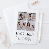 フォトコラージシスターズジョイント誕生日招待状 招待状