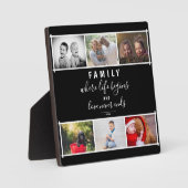 フォトコラージスクリプトブラックファミリーキープサケことわざ フォトプラーク (正面)