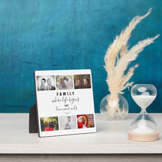 フォトコラージスクリプモダントファミリーキープサケことわざ フォトプラーク (インサイチュ)