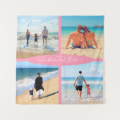 フォトコラージタペティとカスタム文字 タペストリー (正面(横))