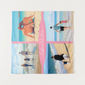 フォトコラージタペティとカスタム文字 タペストリー (正面)