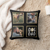 フォトコラージドッグパパポープリント クッション (ブランケット)
