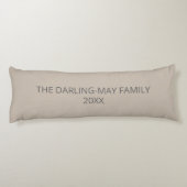 フォトコラージニュートラルパーソナライズされたキノコ4 ボディピロー (裏面)