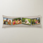 フォトコラージニュートラルパーソナライズされたキノコ4 ボディピロー (正面)