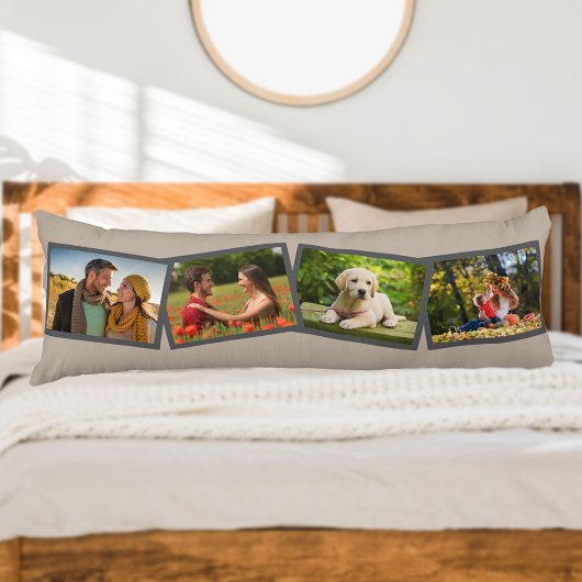 フォトコラージニュートラルパーソナライズされたキノコ4 ボディピロー