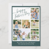 フォトコラージハッピーファーザーズデイ7写真 シーズンカード (正面)