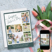 フォトコラージハッピーファーザーズデイ7写真 シーズンカード