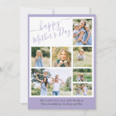 フォトコラージハッピーマザーズデイ7写真 シーズンカード (正面)