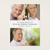 フォトコラージハミングバード祈りの言葉カード (正面)