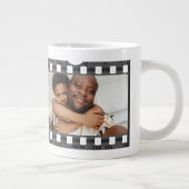 フォトコラージフィルムストリップパーソナライズされたDIYカスタム ジャンボコーヒーマグカップ (右)