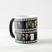 フォトコラージフィルムストリップパーソナライズされたDIYカスタム モーフィングマグカップ (正面左)