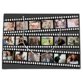 フォトコラージフィルムストリップパーソナライズされたDIYカスタム ラージペーパーバッグ (正面)